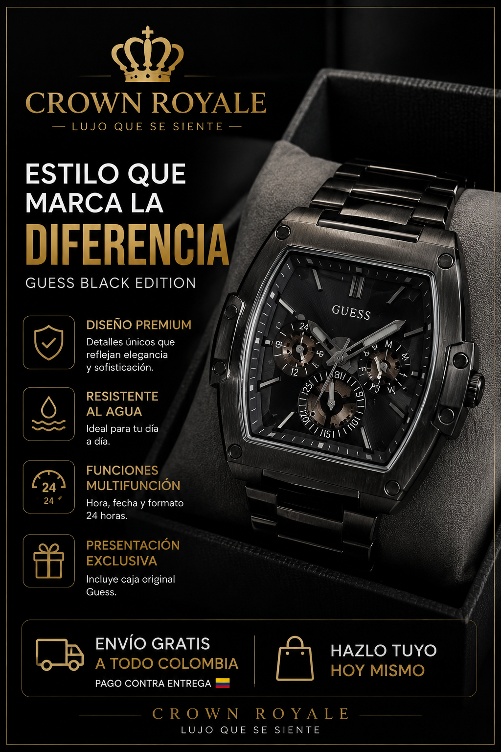 Guess Gris Oscuro