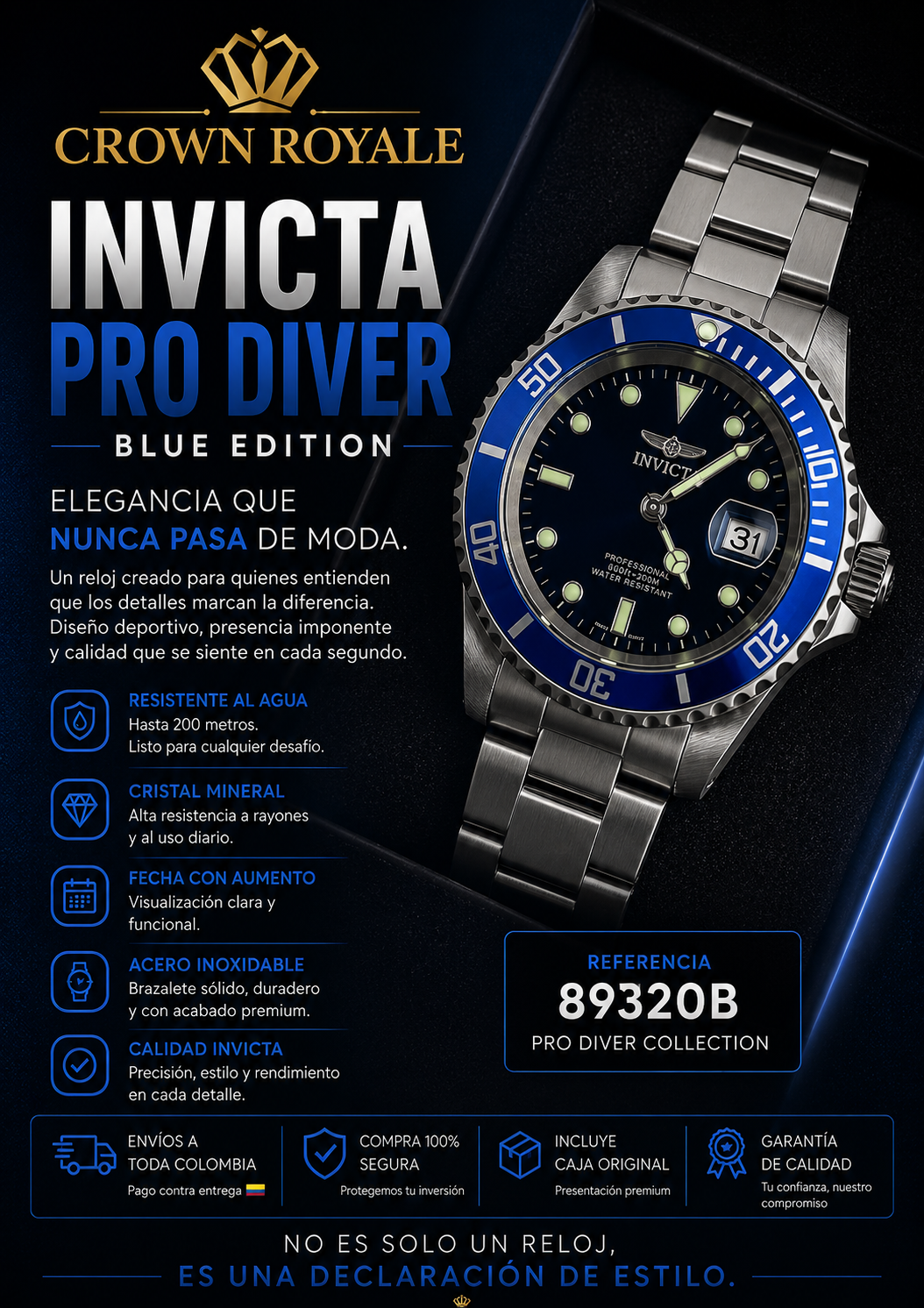 Invicta Pro Driver Blue